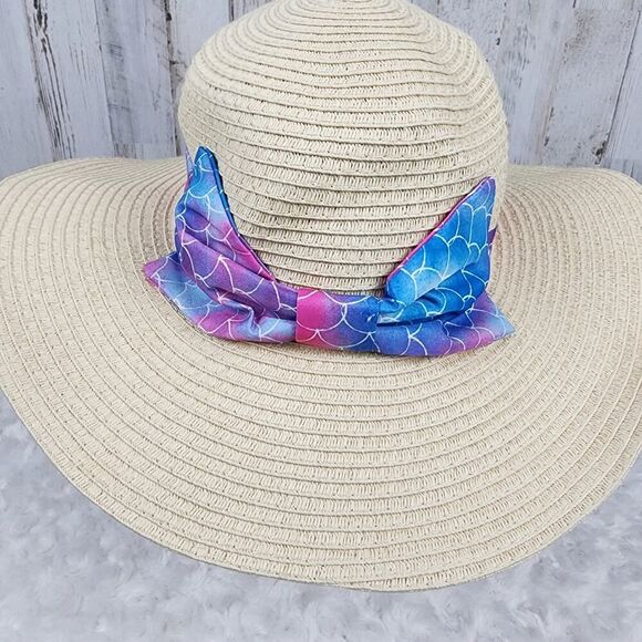 O'rageous Mermaid Floppy Sunhat Natural Size OS - Picture 5 of 10
